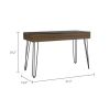 Posey 1-Drawer Rectangle Writing Desk with Hairpin Legs Mahogany