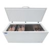 ORIKOOL Chest Freezer 16.4 Cu.ft Solid Top Commercial Deep Chest Freezers with Lockable Stay-Open Lid Painted for Back-of-House Bulk Storage