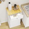 One Drawers and One-Compartment Tilt-Out Trash Cabinet Kitchen Trash Cabinet-White