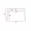 Posey 1-Drawer Rectangle Writing Desk with Hairpin Legs Mahogany