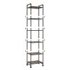 6-story corner shelf plant flower shelf rack bathroom storage tower industrial style practical storage rack metal frame modern furniture home office