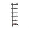 6-story corner shelf plant flower shelf rack bathroom storage tower industrial style practical storage rack metal frame modern furniture home office