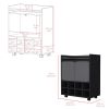 Bar Cart Philadelphia, Living Room, Black